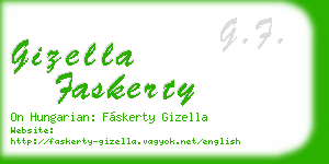 gizella faskerty business card