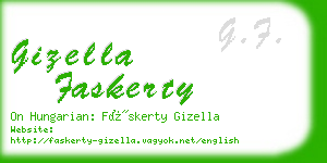 gizella faskerty business card